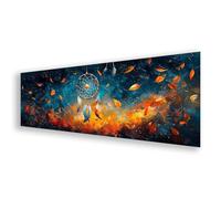 Diamond Painting Adulte Grand Format 80x240 cm, Peinture Diamant Attrape-rêves Diamond Painting Plume Broderie Diamant Kit, 5D DIY Carré Strass Point de Croix Art pour Décoration Maison Cadeau K0-200