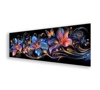 Diamond Painting Adulte Grand Format 80x240 cm, Peinture Diamant Fleur Diamond Painting Papillon Broderie Diamant Kit Complet, DIY Carré Strass Point de Croix Art pour Décoration Maison Cadeau K0-581