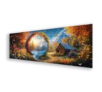 Diamond Painting Adulte Grand Format 80x240 cm, Peinture Diamant Papillon Diamond Painting Paysage Broderie Diamant Kit, 5D DIY Carré Strass Point de Croix Art pour Décoration Maison Cadeau K0-575