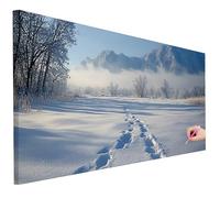 Diamond Painting Adulte Grand Format 80x30cm Diamant Painting Paysage Kit Loisirs Créatifs Adultes, 5D DIY Hiver Peinture Diamant Cristal Point de Croix Kit Complet pour Decor Maison Cadeau Femme A-40