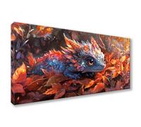 Diamond Painting Adulte Grand Format 90x180cm, Diamond Painting Dragon Peinture Diamant, 5D Animal Broderie Diamant Kit Complet, DIY Cristal Point de Croix Art pour Decoration Murale Cadeau Y0-847