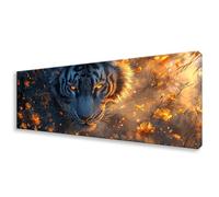 Diamond Painting Adulte Grand Format 90x270 cm, DIY Diamond Painting Tigre Peinture Diamant Kit Complet, 5D Fleur Broderie Diamant Point de Croix Loisirs Créatifs Adulte pour Decoration Murale W0-79