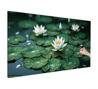 Diamond Painting Adulte Grand Format, Diamond Painting Fleur, DIY Peinture Diamant Adulte Kit avec Square Drill Toile 250x100cm, Loisirs Créatifs pour Decoration Noel, Cadeau Femme, (Water Lily) X-80