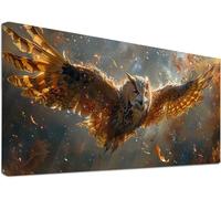 Diamond Painting Adulte Grand Format Hibou, 5D Diamond Painting Oiseau, DIY Activité Manuelle Adulte, Peinture Diamant Kit Broderie, Diamant Art Mosaik Crafts, Decoration Murale 60x120cm 8-9354