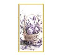 Diamond Painting Adulte Grand Format, Peinture Diamant Lavande papillons Diamant Strass Point de Croix Cristal Painting, 5D DIY Kit de Peinture Diamantée Cadeaux Décor Murale D'intérieur 60x120cm e782
