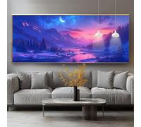 Diamond Painting Adulte Hiver Diamond Painting Petit Format 50x80cm Broderie Diamant Kit Complet, Tableau Perle Diamant Paysage DIY 5D Strass Gemmes Adulte/Enfant Débutant, Murale Maison Décor 0-sy20