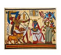 Diamond Painting Adulte Kit, Ancienne Égypte DIY Diamant Peinture Point Croix Broderie Kits, 5D Artisanat Cristal Strass Broderie Diamant Arts pour Décoration Maison Bureau Round Drill, 50x70cm