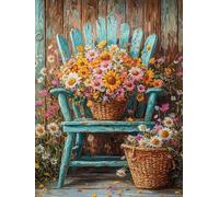 Diamond Painting Adulte Lac Diamond Painting Grand Format 30x20cm, Arbre Peinture Diamant Loisirs Créatifs Adultes, Peinture Diamant Canevas Kit Complet pour Maison Murale Décor, Cadeau Femme,Model 65