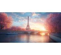 Diamond Painting Adulte Lac Peinture Diamant, Paysage, Full Drill Point de Croix Activité Manuelle Adulte Fabrication de Mosaïques, Diamond Painting Kit Complet Débutants, Cadeau Femme 70x140cm Hz-289