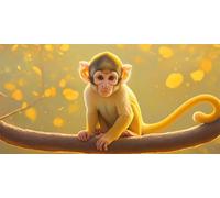 Diamond Painting Adulte Le singe Loisirs Créatifs Adultes Diamond Painting Accessoires 5D DIY Peinture Diamant animal Canevas Enfant, Cadeau Anniversaire Femme, Décoration Chambre, 60x120cm s-113