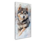 Diamond Painting Adulte Loup Diamant Painting Animal, 5D Peinture Diamant Adulte, Diamond Art Kit DIY, Rond Full Drill Kit Broderie Point de Croix Pour Décoration Murale Maison 60x120 cm T3-1243