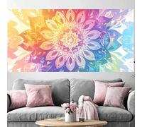 Diamond Painting Adulte Mandala Grand Diamond Painting 100x300cm,2026 Nouveau DIY Crystal Art Rétro 5D Full Dril Rhinestone Canvas Broderie Cross Stitch Peinture Diamant Beginner Décoration O-184G