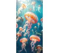 Diamond Painting Adulte Méduse - 5D Diamant Painting Rêve, DIY Broderie Diamant Kit Complet, Canevas Diamant Paintings Débutant, Décoration Murale Chambre, Idée Cadeau Femme et Mamie 60x120cm 0u-347