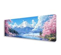 Diamond Painting Adulte Montagne Peinture Diamant Paysage Broderie Diamant Kit Complet, Diamond Painting Grand Format 50x150 cm, DIY 5D Cristal Point de Croix pour Decoration Maison Cadeau W0-398