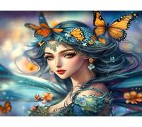 Diamond Painting Adulte Papillon 40x60cm 5d Diamond Painting Enfant Full Drill Peinture Diamant Femme Diy Crystal art Loisirs Créatifs Mit Vollständiges Werkzeug Pour Décor Murale Relaxant Cadeau T15