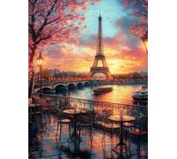 Diamond Painting Adulte Paris Full Drill Diamant Painting Architecture, Broderie Diamant Kit Complet 20x30cm, DIY Activité Manuelle Adulte, Cadeau Unique pour Famille, Amoureux Décor Maison LH-621