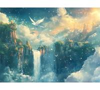 Diamond Painting Adulte Paysage 5D Diamant Painting Automne DIY Broderie Diamant Kit Complet, Ronde Full Drill Diamond Art Kit pour Débutant Canevas Art Peinture pour Décoration Murale 20x30cm X-816