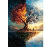 Diamond Painting Adulte Paysage 60x80 5d Diamond Painting Enfant Full Drill Peinture Diamant Arbre Diy Crystal art Loisirs Créatifs Mit Vollständiges Werkzeug Décoration Murale se détendre Cadeau T391
