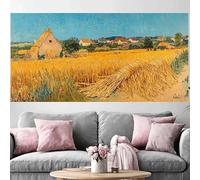 Diamond Painting Adulte Paysage Grand Diamond Painting 100x300cm,2026 Nouveau DIY Crystal Art Champ De Blé 5D Full Dril Rhinestone Canvas Broderie Cross Stitch Peinture Diamant Beginner Décor O-286G