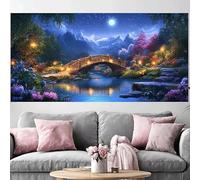Diamond Painting Adulte Paysage Grand Diamond Painting 50x150cm,2026 Nouveau DIY Crystal Art Japon 5D Full Dril Rhinestone Canvas Broderie Cross Stitch Peinture Diamant pour Beginner Décoration O-442G