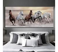 Diamond Painting Adulte, Peinture Diamant Point de Croix, 5D DIY Diamond Painting Cheval Animal Grand Format Broderie Diamant, Tableau en Perles à Coller, Murale Chambre Décoration 155 X 75cm q463