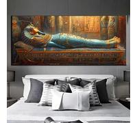 Diamond Painting Adulte,Peinture Diamant Point de Croix,5D DIY Diamond Painting Egypte Mythologie Grand Format Broderie Diamant,Tableau en Perles Coller,Murale Chambre Décoration,Cadeau 50x100cm q319