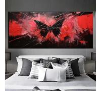 Diamond Painting Adulte, Peinture Diamant Point de Croix, 5D DIY Diamond Painting Papillon Grand Format Broderie Diamant, Tableau en Perles à Coller, Murale Chambre Décoration Cadeau 135 X 65cm q409