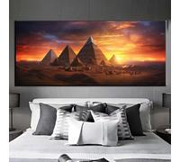 Diamond Painting Adulte,Peinture Diamant Point de Croix,5D DIY Diamond Painting Pyramides Egypte Grand Format Broderie Diamant,Tableau en Perles à Coller,Murale Chambre Décoration,Cadeau 50x100cm q386