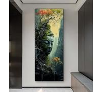 Diamond Painting Adulte, Peinture Diamant Point de Croix, 5D DIY Diamond Painting Zen Paysage Grand Format Broderie Diamant, Tableau en Perles à Coller, Murale Chambre Décoration Cadeau 50 X 25cm q24