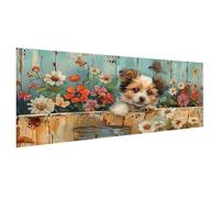 Diamond Painting Adulte Petit Format 20x10cm, 5D Diamond Painting Papillon Peinture Diamant Enfant Chien Broderie Diamant Kit Complet Accessoires, Loisirs Créatifs Adultes, Decoration Chambre X2-250