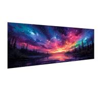Diamond Painting Adulte Petit Format 60x30cm, 5D Diamond Painting Coloré Peinture Diamant Enfant Aurore Broderie Diamant Kit Complet Accessoires, Loisirs Créatifs Adultes, Decoration Chambre X2-308