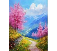 Diamond Painting Adulte Rose Diamond Painting Grand Format 130x100cm, Fleur Peinture Diamant Loisirs Créatifs Adultes, Peinture Diamant Canevas Kit Complet pour Murale Décor, Cadeau Femme, Model 158