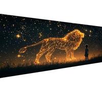 Diamond Painting Adulte Tigre Diamond Painting Adulte Animal 5D Broderie Diamants kit DIY Débutant Art Set Loisir Creatif Pour Chambre Décoration Murale Maison Geburtstag Cadeau Femme 50x100cm YZ-176