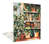 Diamond Painting Adulte Usine Diamond Painting Bibliothèque Diamant Art, Bricolage 5D Complet Ronde Diamant Peinture Broderie Kit Artisanal de Tableau Decoration Murale pour la Maison 50x60cm W6-1126