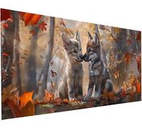 Diamond Painting Adulte xxl Chien 100x200 cm Peinture Diamant Papillon 5D Broderie Diamant kit Complet Accessoires DIY Activité Manuelle Adulte Point de Croix Painting pour Decoration Maison S-686