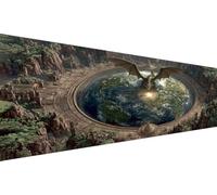 Diamond Painting Adulte xxl Dragon,Terre 5d Diamond Painting Enfant 30x60cm Broderie Diamant Kit Complet Activité Manuelle Adulte,MosaïQue Diy Strass Point De Croix Pour Fille Murale DéCoration L1-946