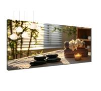 Diamond Painting Adulte Zen Diamant Painting Orchidée, 5D Peinture Diamant Adulte, Diamond Art Kit DIY, Carré Full Drill Kit Broderie Point de Croix Pour Décoration Murale Maison 80x220 cm T3-617