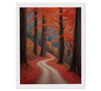 Diamond Painting Adultes, Peinture Diamant Kits, La forêt 5D Diamond Painting Complet, Diamant Strass Point de Croix Cristal Artisanat pour Murale Décoration, Cadeaux pour Femmes 80 x 100cm H-922