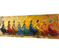 Diamond Painting Afrique Diamond Painting Adulte XXL 75x25cm, 5D Diamant Painting Femme Broderie Diamant Kit Complet, DIY Tableau Diamants Activite Manuelle Adulte, Décoration Murale, Cadeaux C2-279