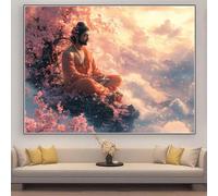 Diamond Painting Afrique Diamond Painting Enfant 40x30cmBouddha Broderie Diamant Kit Complet, Tableau Perle Diamant, Bricolage 5D Strass Point de Croix Loisirs Créatifs Adultes, Décoration zhad540