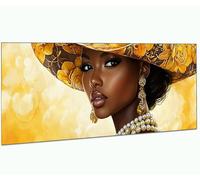 Diamond Painting Afrique, DIY 5D Fille Diamond Painting Adulte, Peinture Diamant Activité Manuelle Adulte Kit Complet, Bricolage Diamant Broderie Cristal Arts Artisanat pour Home Decor 100x200cm 0R-79