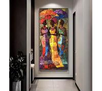Diamond Painting Afrique Peinture Diamant Adulte/Débutant, Femme Diamond Painting Adulte Grand Format 200 x 100 cm, DIY 5D Diamant Painting XXL Broderie Diamant Kit Complet, pour Murale Décoration