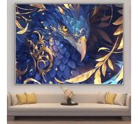 Diamond Painting Aigle Diamond Painting Adulte XXL 80x60cm Perle Diamant a Coller Animal DIY 5D Strass Gemmes Puzzle Point de Croix Canevas Cristal Peinture, Maison Salon Décoration Cadeau zhad307