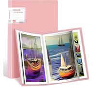 Diamond Painting Album peinture Classeur A2 pour diamants, 30 poches transparentes, 60 x 42 cm ou plus petit