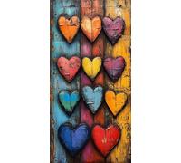 Diamond Painting Amour,abstrait Diamond Painting Adulte Grand Format 10x20 CM,5D DIY Peinture Diamant Adulte,Point de Croix Activite Manuelle Kit pour Decoration Noel Chambre Maison,Cadeau Femme D-528