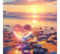 Diamond Painting Amour, Diamond Painting Adulte La pierre Kits, Canevas Enfant Peinture Diamant, Broderie Diamant Loisirs CréAtifs Adultes Pour Decoration Chambre, IdéAl Cadeau Femme 35x35cm 5-11