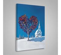 Diamond Painting Amour Peinture Diamant Arbre 5D DIY Diamant Painting Kit Complet, Diamond Cristal Perle Broderie Point de Croix Art Set Pour La Décor Murale à La Maison 80x110cm PjY7985 E-Q