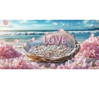 Diamond Painting Amour XXL DIY Diamond Painting Grand Format 25x50cm Adulte Activité Manuelle 5D Perles Diamant Loisirs Créatifs Broderie Diamant Complet Artisanat Accessoires Pour Décor Murale f-361