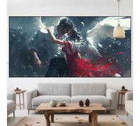 Diamond Painting Ange Diamond Painting Enfant Couple Activité Manuelle Adulte Débutant Peinture Diamant,2025 Nouveau DIY 5D Mosaique Broderie Diamant Point de Croix pour Décor Cadeau 40x100cm QO-308