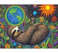 Diamond Painting Animal 5D Diamond Painting Enfant Les paresseux Peinture Diamant Adulte, DIY Broderie Diamant Kit Complet, Loisirs Créatifs Adultes, Pour La Décoration Murale Maison 30x40cm 0Y-878